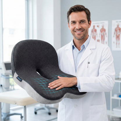 Netzco – Cuscino Memory Foam Ergonomico per Schiena e Sedere